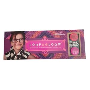 Loopdeloom Spinning Weaving Loom Kit Kids OS Purple DIY Craft Kit with Yarn